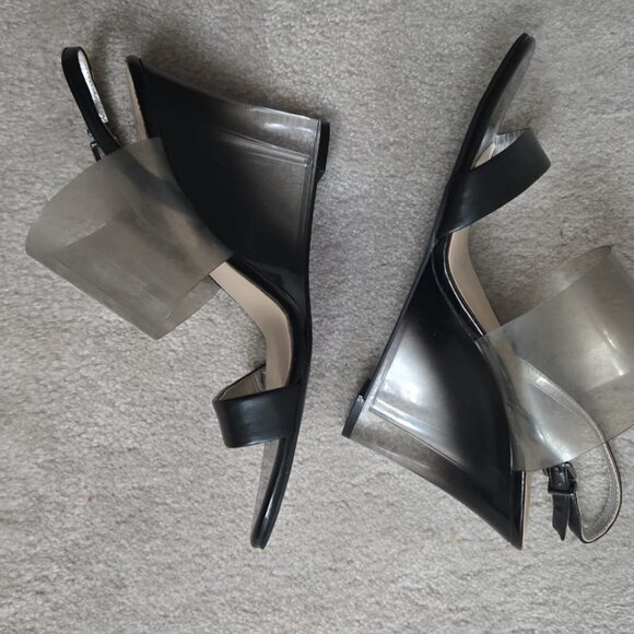 Mix No.6 Bryden black wedge sandals - Picture 5 of 7